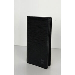 Louis Vuitton Brazza Vintage Long Wallet in Black Epi Leather